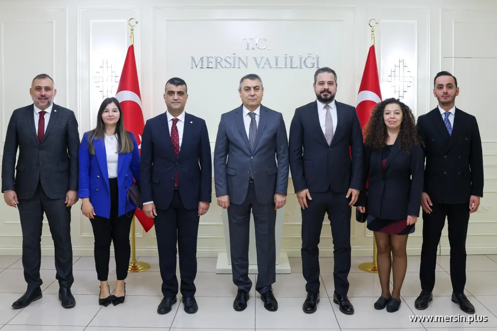 Vali Atilla Toros, Mersin Baro Başkanı Av. Gazi Özdemir ve Yönetimiyle Görüştü