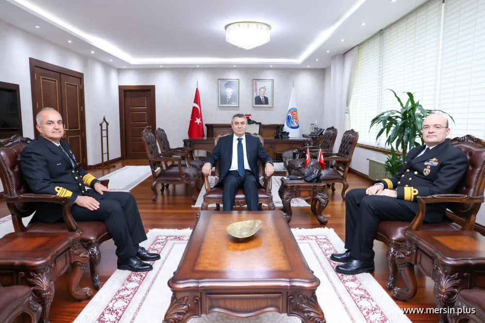 Koramiral Rafet Oktar, Vali Atilla Toros ile Mersin’de Bir Araya Geldi