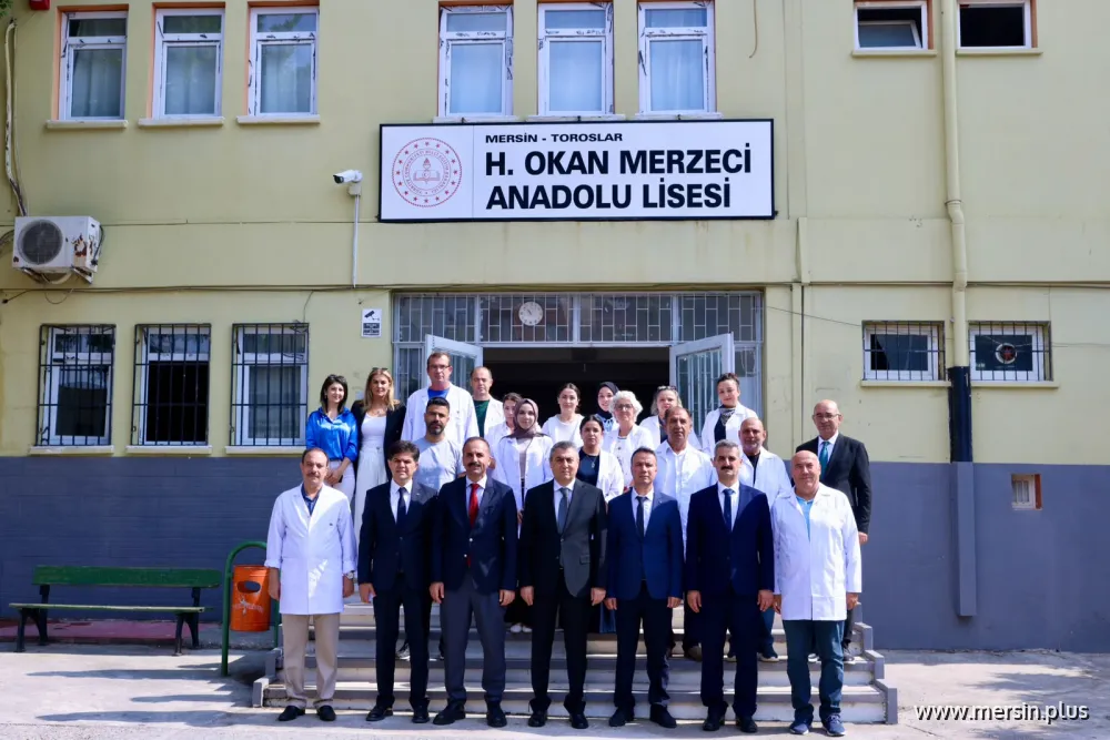  Mersin Valisi Atilla Toros’tan Hüseyin Okan Merzeci Anadolu Lisesine Ziyaret