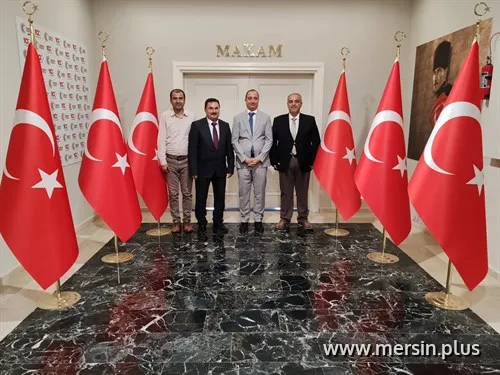 Mersin Çevre ve Şehircilik İl Müdürü Hasan Alan’dan Kaymakam Akyüz’e Ziyaret