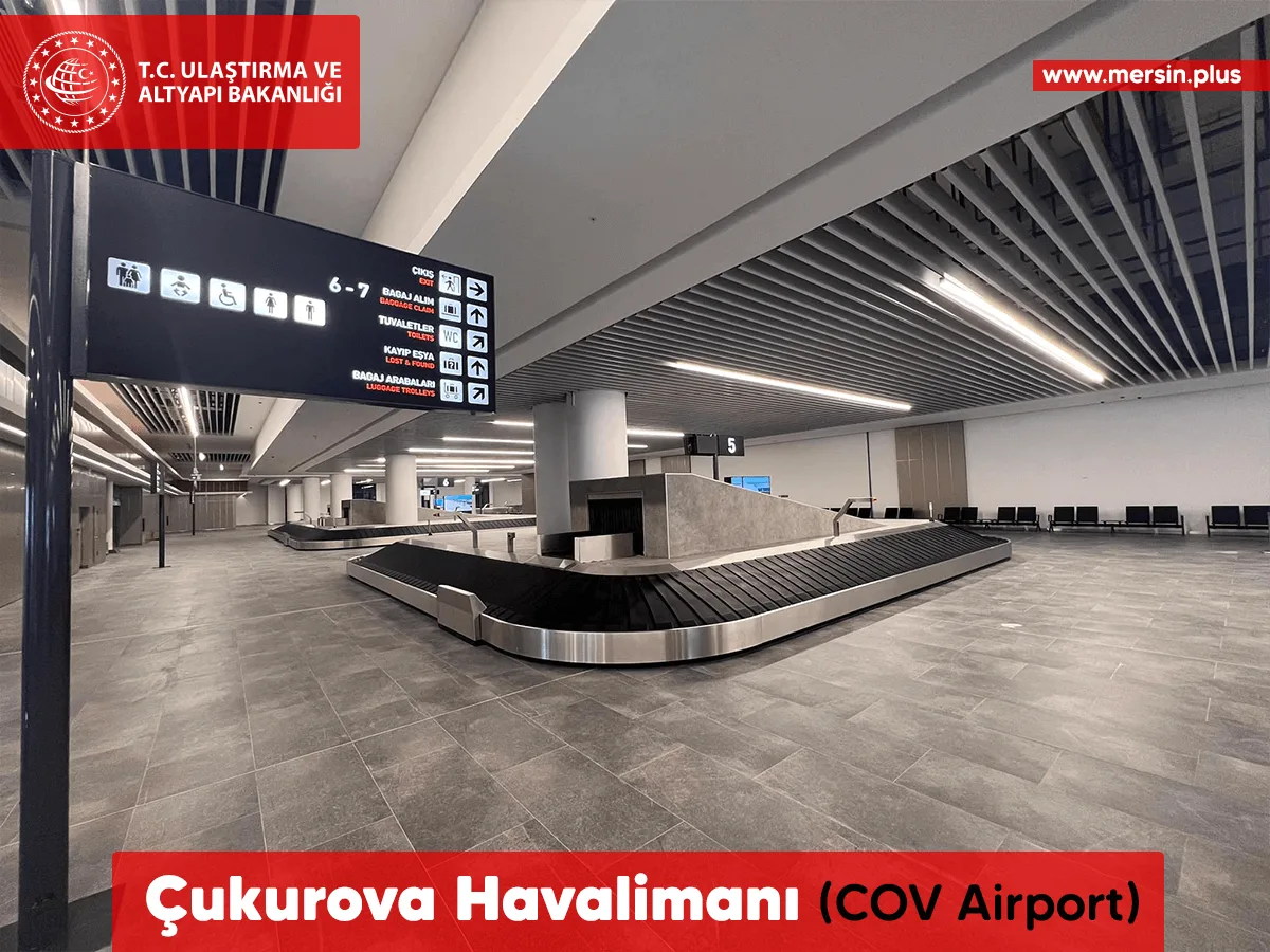 Çukurova Bölgesel Airport Havalimanı COV Havaalanı İç Görünüm