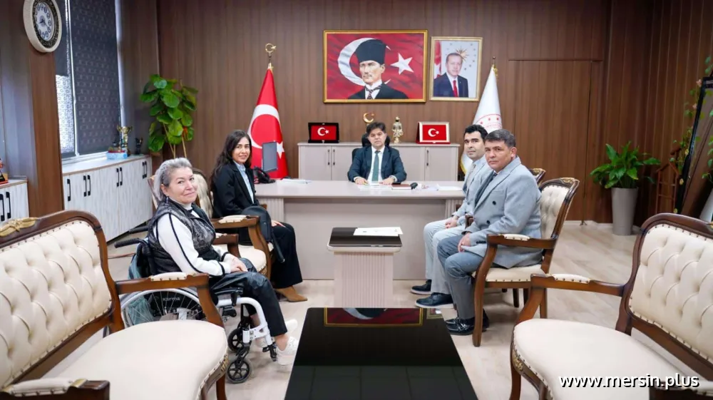 Erdemli RAM’den İl Milli Eğitim Müdürü Özdemirci’ye Erasmus+ Projesi Sunumu