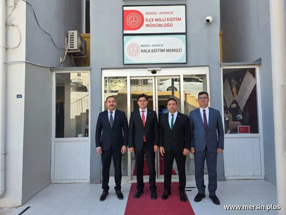 İL MİLLÎ EĞİTİM MÜDÜRÜ MUHAMMED ÖZDEMİRCİ, AYDINCIK İLÇE MİLLÎ EĞİTİM MÜDÜRLÜĞÜNÜ ZİYARET ETTİ