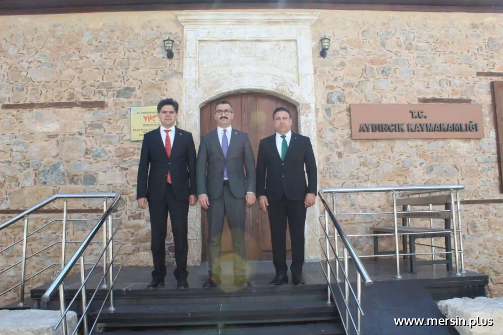 İL MİLLÎ EĞİTİM MÜDÜRÜ MUHAMMED ÖZDEMİRCİ, AYDINCIK KAYMAKAMI SAYIN MEHMET ÇELİK'İ MAKAMINDA  ZİYARET ETTİ