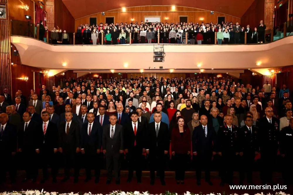 Mersin’de İstiklal Marşı’nın Kabulünün 105. Yılı Törenle Anıldı