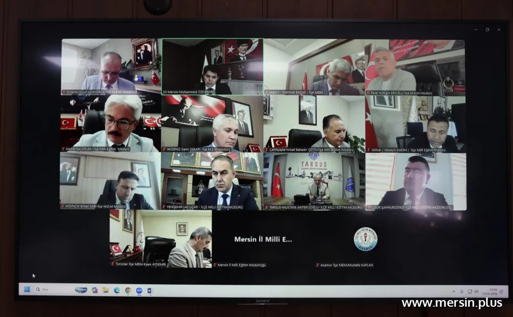 Mersin’de Eğitim Gündemi Masaya Yatırıldı: Muhammed Özdemirci Başkanlığında Çevrimiçi Toplantı