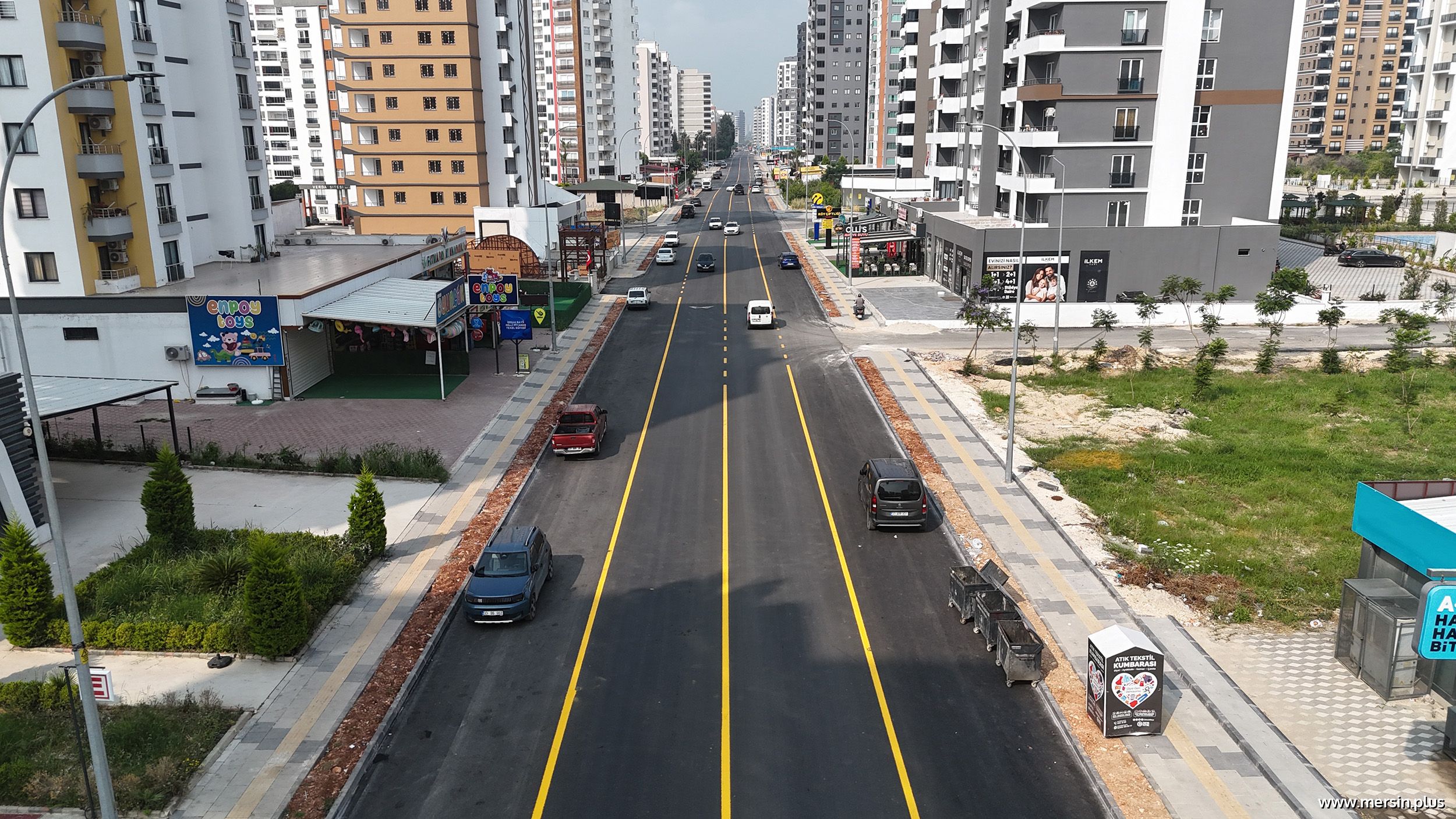 Mersin Büyükşehir’den Deniz Mahallesi’nde Dev Yol ve Kaldırım Yatırımı