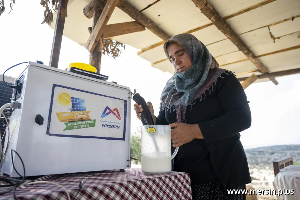 Mersinli Konargöçerler İçin Büyükşehir’den Güneş Paneli Desteği