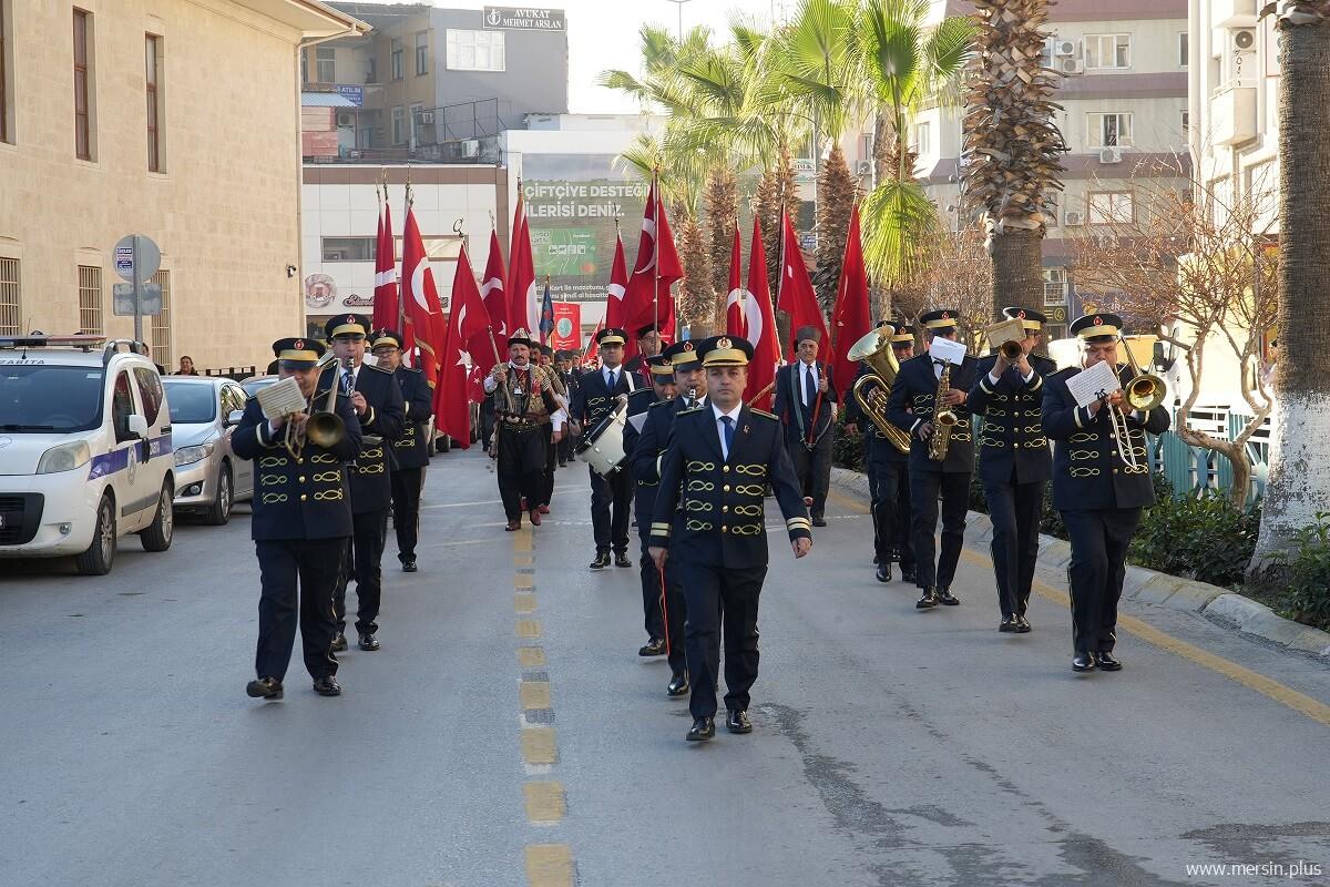 Tarsus’un Düşman İşgalinden Kurtuluşunun 101. Yılı Düzenlenen Törenle Coşku ile Kutlandı