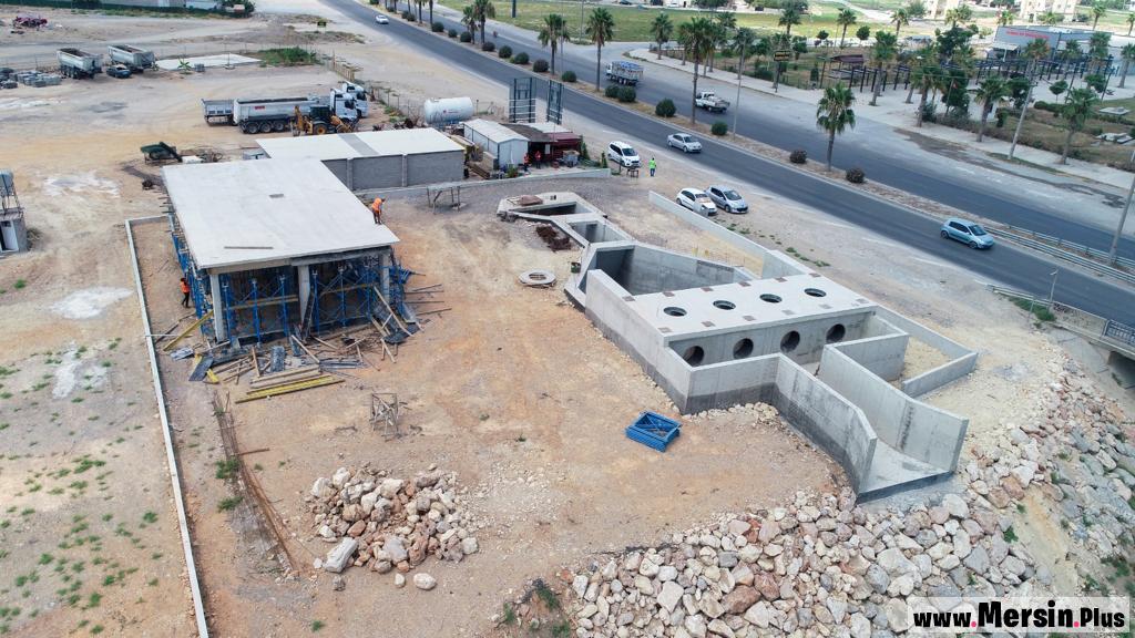 Meski,  Tarsus Şahin Mahallesi Yağmursuyu Terfi Merkezi Çalışmaları Sürüyor