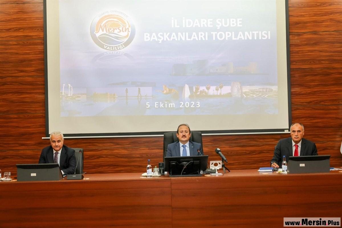 Vali Pehlivan Başkanlığında, İl İdare Şube Başkanları Toplantısı Gerçekleştirildi