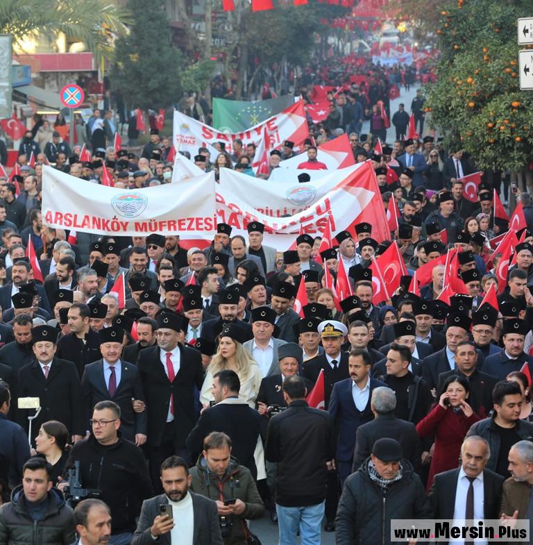 ''Geleneksel 3 Ocak Zafer Yürüyüşü’nün” Heyecanı Kenti Sardı.