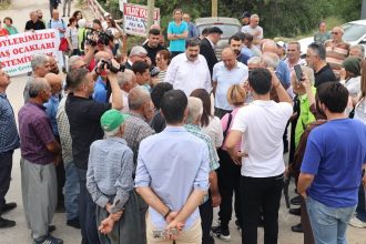 Abdurrahman Yıldız, Hamzabeyli Mahallesi’ndeki Taş Ocağı Için Protesto Eylemine Katıldı