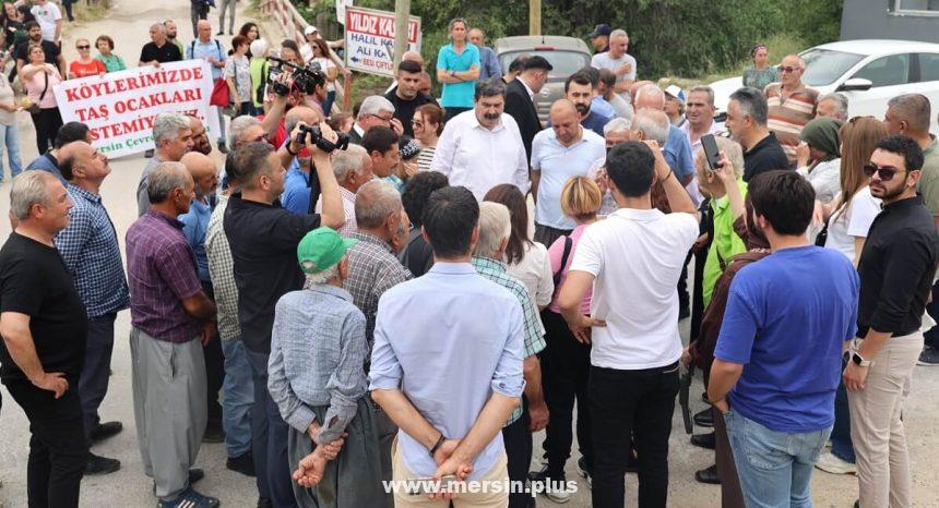 Abdurrahman Yıldız, Hamzabeyli Mahallesi’ndeki Taş Ocağı Için Protesto Eylemine Katıldı