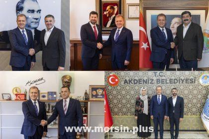 Başkan Seçer, 5 Ilçe Belediye Başkanlarını Tek Tek Ziyaret Etti
