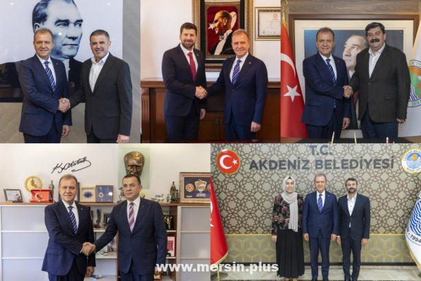 Başkan Seçer, 5 Ilçe Belediye Başkanlarını Tek Tek Ziyaret Etti