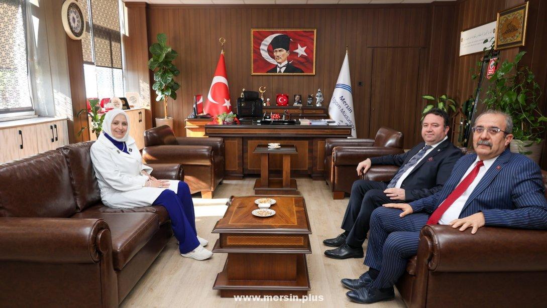 Milliyetçi Hareket Partisi Mersin İl Başkanı Ömer Gürsoy, Fazilet Durmuş'u Makamında Ziyareti Gerçekleştirdi