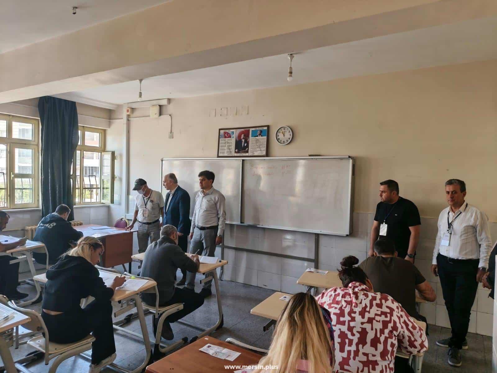 Ahmet Özer ve Muhammed Özdemirci, Meslek Sınavı Uygulamasını Yerinde Değerlendirdi