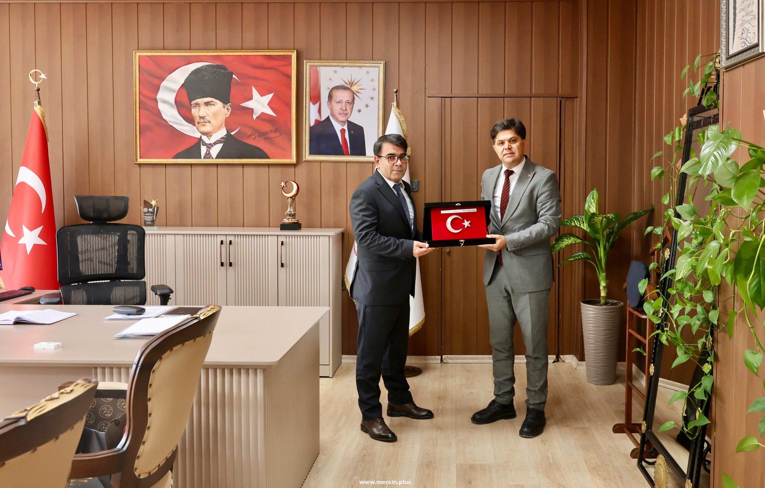 Mersin Emniyet Müdürü Yılmaz’dan İl Millî Eğitim Müdürü Özdemirci’ye Nezaket Ziyareti