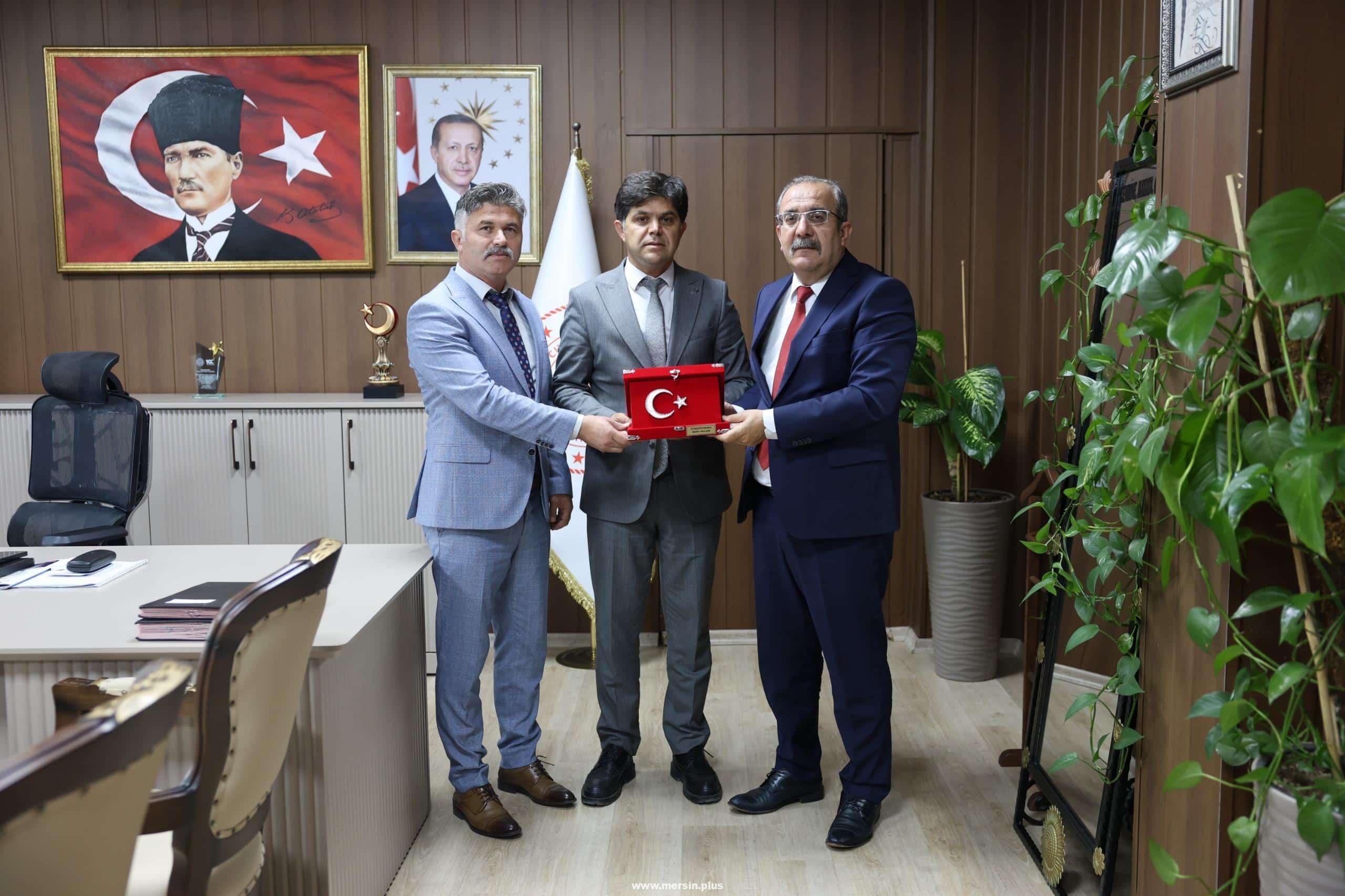 Mersin’de Türk Eğitim-Sen Şube Başkanlarından Muhammed Özdemirci’ye Hayırlı Olsun Ziyareti