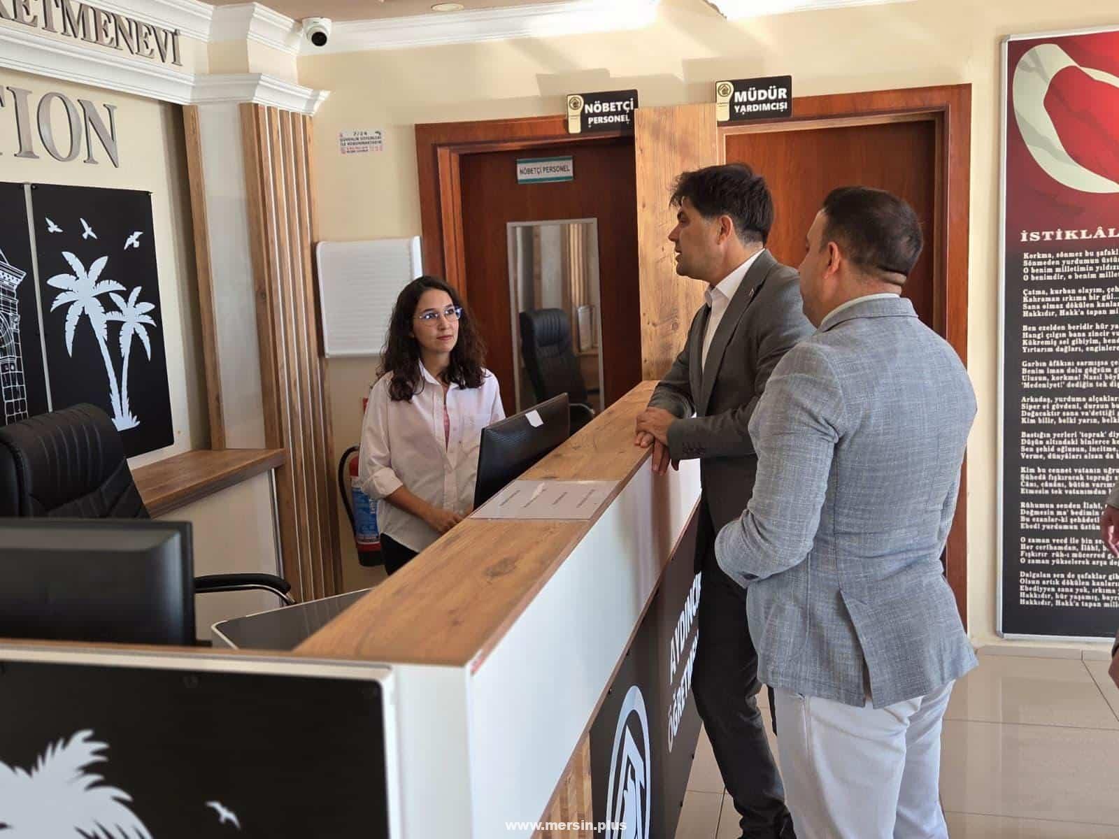 Özdemirci, Aydıncık Öğretmenevi ve Akşam Sanat Okulunda Çalışmaları Değerlendirdi