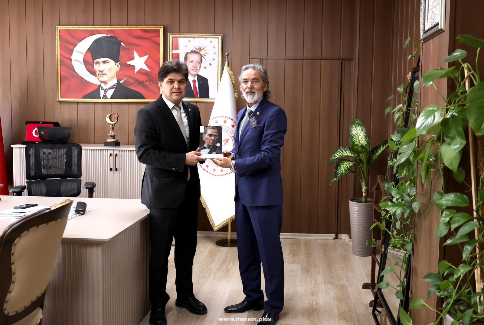 Hasan Alan, Muhammed Özdemirci’yi Ziyaret Ederek Yeni Görevinde Başarı Diledi