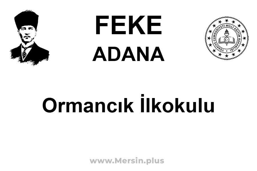 Ormancık İlkokulu - FEKE / ADANA