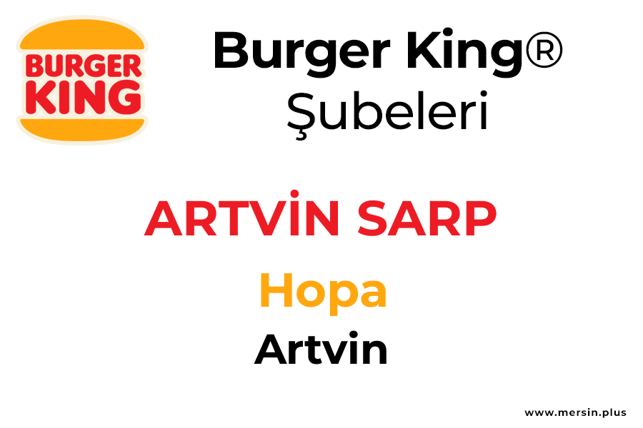 Artvi̇n Sarp Hopa / Artvin Burger King