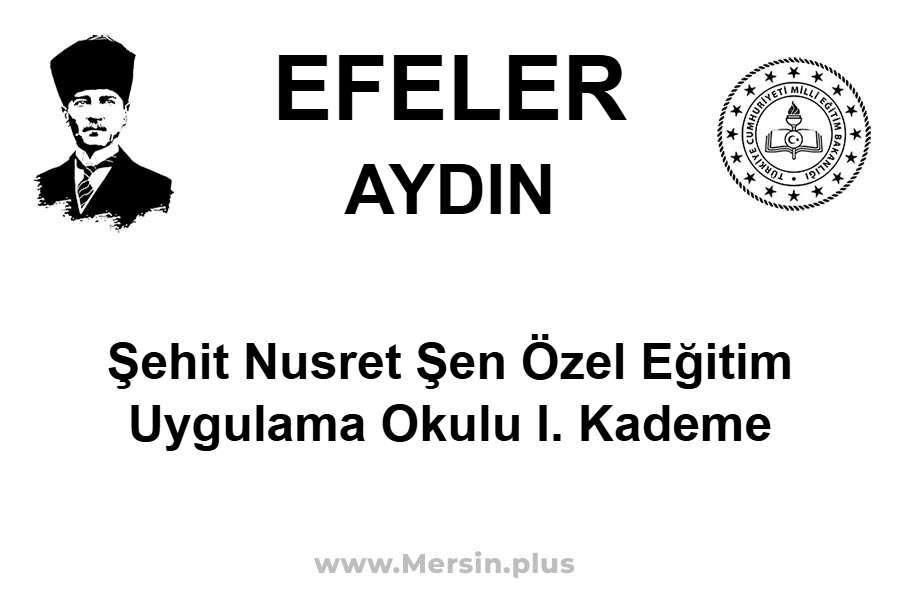 Şehit Nusret Şen Özel Eğitim Uygulama Okulu I. Kademe - EFELER / AYDIN