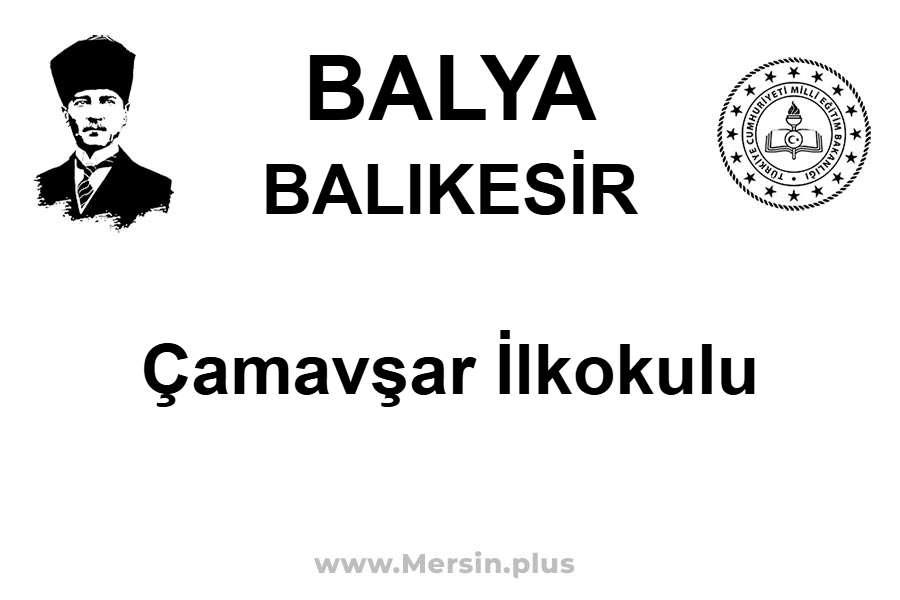 ÇAMAVŞAR İLKOKULU - BALYA / BALIKESİR