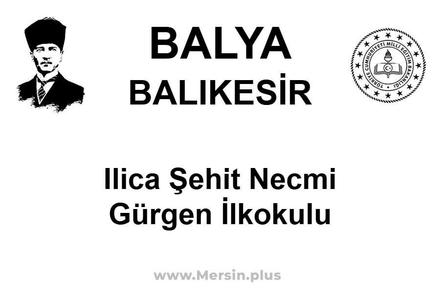 ILICA ŞEHİT NECMİ GÜRGEN İLKOKULU - BALYA / BALIKESİR