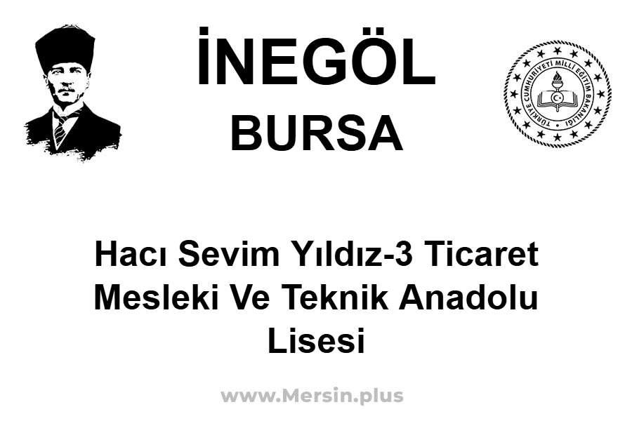 Hacı Sevim Yıldız-3 Ticaret Mesleki ve Teknik Anadolu Lisesi - İNEGÖL / BURSA