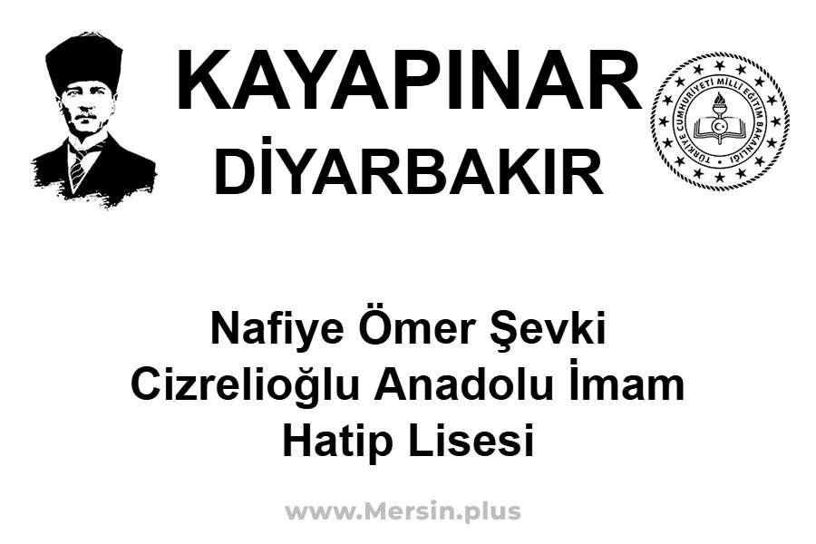 Nafiye Ömer Şevki Cizrelioğlu Anadolu İmam Hatip Lisesi - KAYAPINAR / DİYARBAKIR