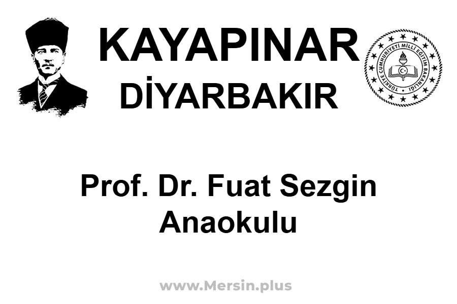 Prof. Dr. Fuat Sezgin Anaokulu - KAYAPINAR / DİYARBAKIR
