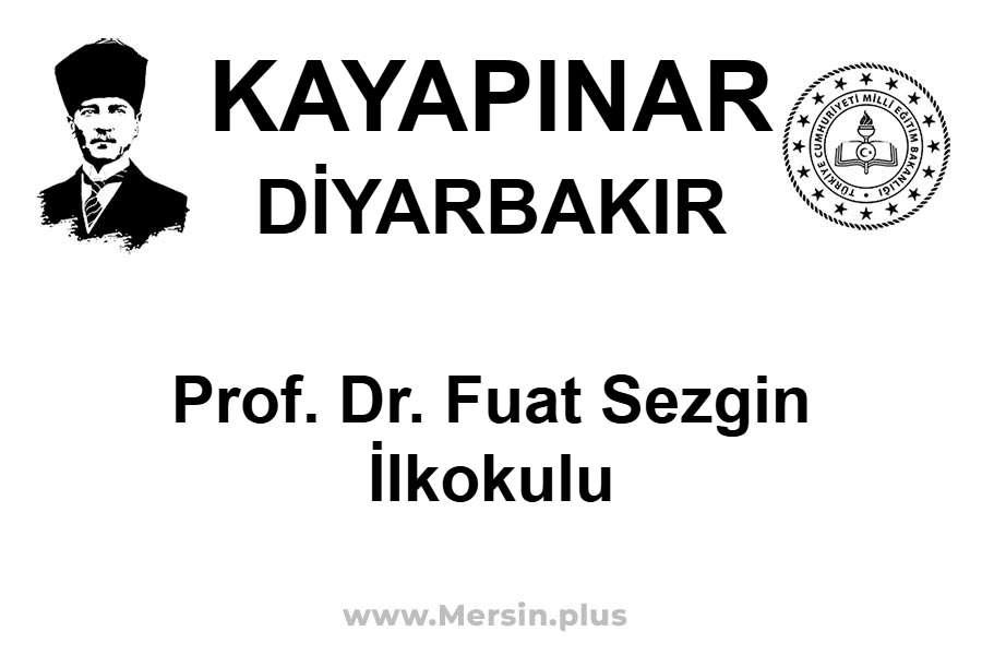 Prof. Dr. Fuat Sezgin İlkokulu - KAYAPINAR / DİYARBAKIR