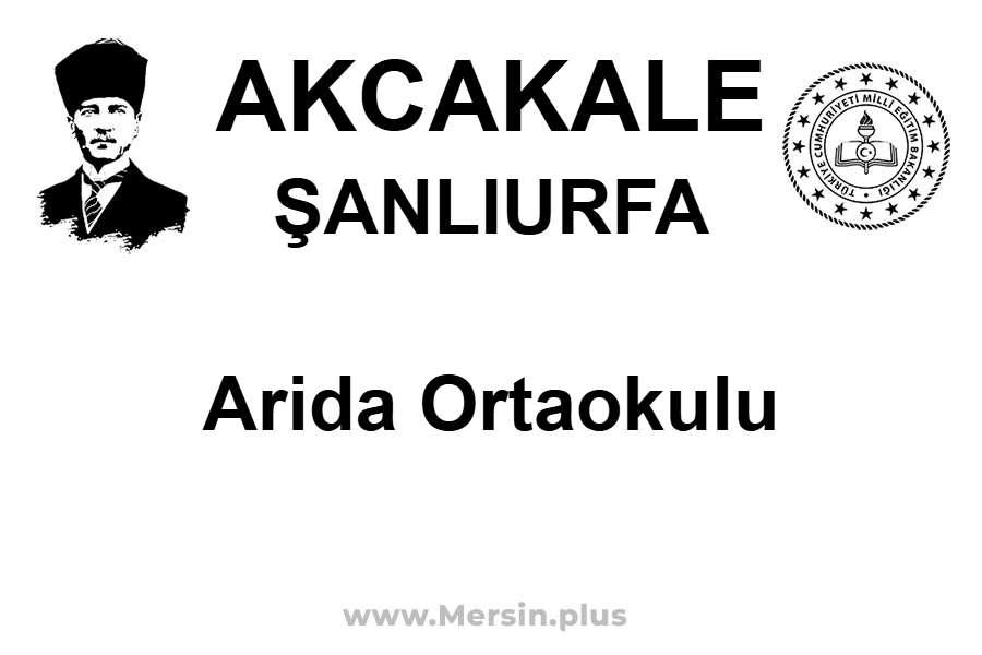 Arida Ortaokulu - AKCAKALE / ŞANLIURFA