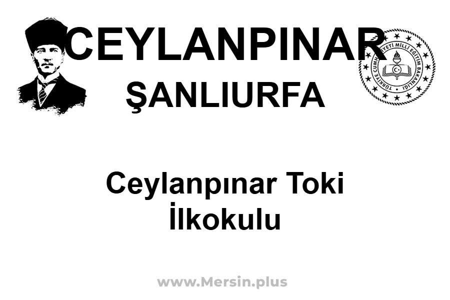 Ceylanpınar TOKİ İlkokulu - CEYLANPINAR / ŞANLIURFA