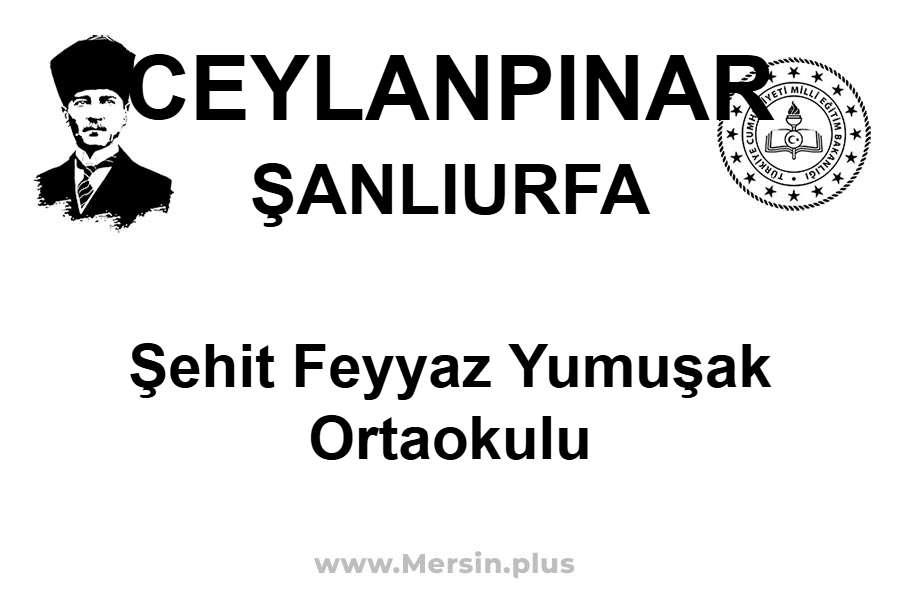 Şehit Feyyaz Yumuşak Ortaokulu - CEYLANPINAR / ŞANLIURFA