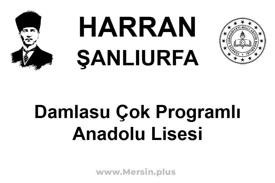Damlasu Çok Programlı Anadolu Lisesi - HARRAN / ŞANLIURFA