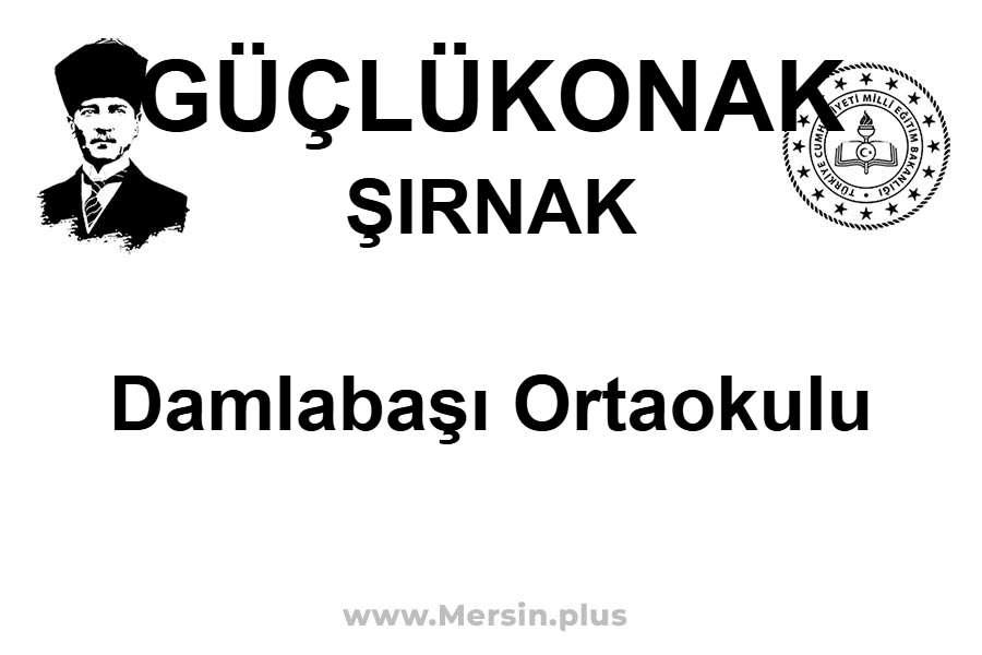 Damlabaşı Ortaokulu - GÜÇLÜKONAK / ŞIRNAK