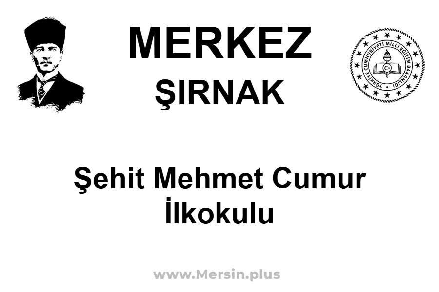 Şehit Mehmet Cumur İlkokulu - MERKEZ / ŞIRNAK
