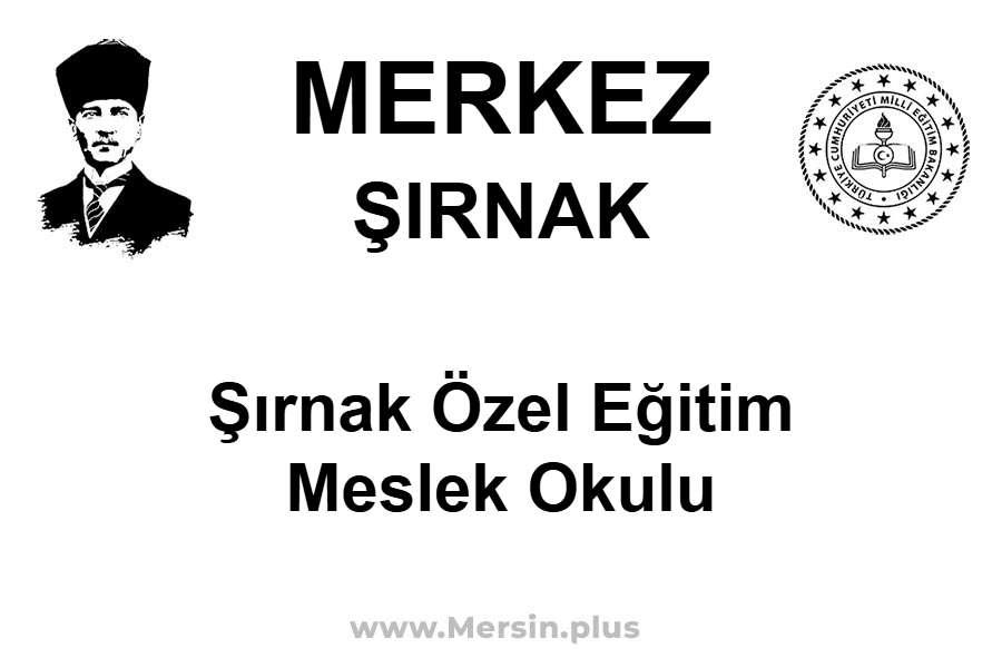 Şırnak Özel Eğitim Meslek Okulu - MERKEZ / ŞIRNAK