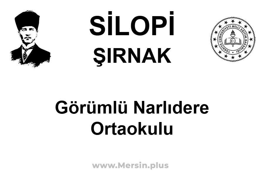 Görümlü Narlıdere Ortaokulu - SİLOPİ / ŞIRNAK