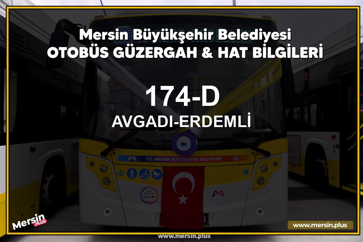 Mersin 174-D | AVGADI-ERDEMLİ | Belediye Otobüsü Güzergah Hat Bilgileri